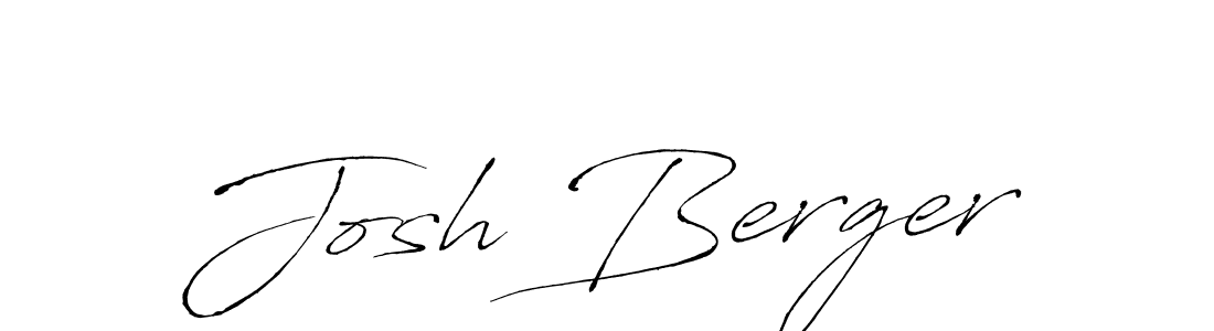 How to make Josh Berger name signature. Use Antro_Vectra style for creating short signs online. This is the latest handwritten sign. Josh Berger signature style 6 images and pictures png