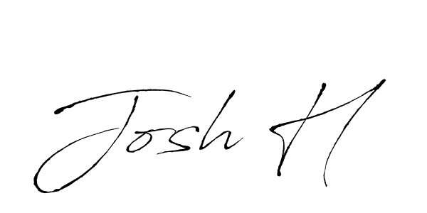 Use a signature maker to create a handwritten signature online. With this signature software, you can design (Antro_Vectra) your own signature for name Josh H. Josh H signature style 6 images and pictures png