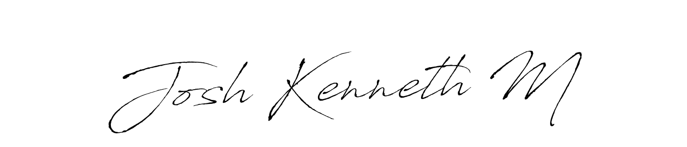 Also we have Josh Kenneth M name is the best signature style. Create professional handwritten signature collection using Antro_Vectra autograph style. Josh Kenneth M signature style 6 images and pictures png