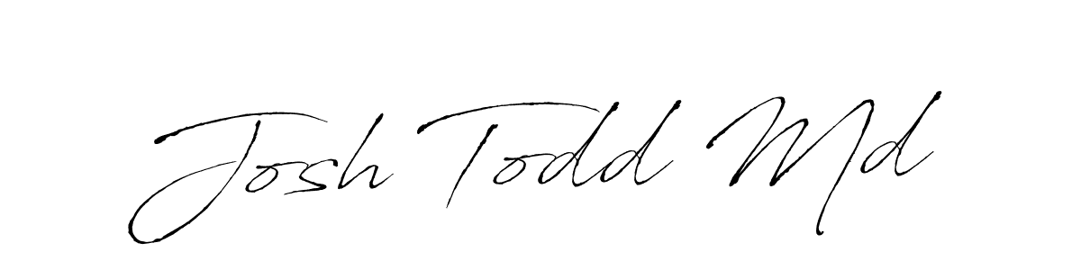 Make a beautiful signature design for name Josh Todd Md. With this signature (Antro_Vectra) style, you can create a handwritten signature for free. Josh Todd Md signature style 6 images and pictures png