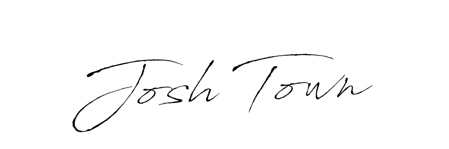 Design your own signature with our free online signature maker. With this signature software, you can create a handwritten (Antro_Vectra) signature for name Josh Town. Josh Town signature style 6 images and pictures png