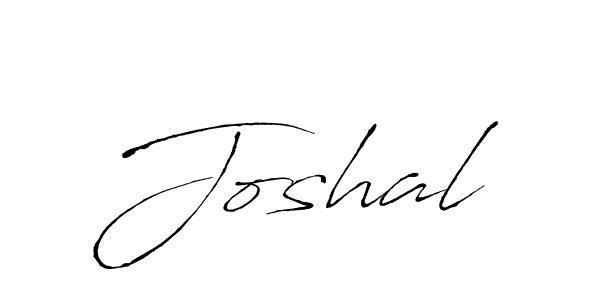 Make a beautiful signature design for name Joshal. With this signature (Antro_Vectra) style, you can create a handwritten signature for free. Joshal signature style 6 images and pictures png