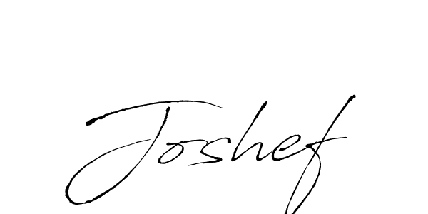 Design your own signature with our free online signature maker. With this signature software, you can create a handwritten (Antro_Vectra) signature for name Joshef. Joshef signature style 6 images and pictures png