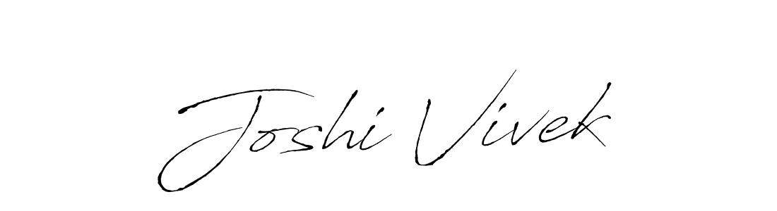 How to make Joshi Vivek name signature. Use Antro_Vectra style for creating short signs online. This is the latest handwritten sign. Joshi Vivek signature style 6 images and pictures png