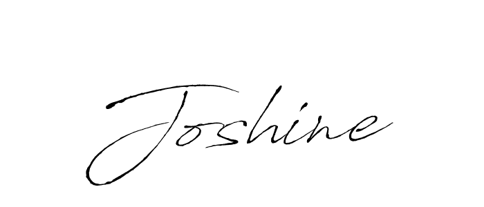 Use a signature maker to create a handwritten signature online. With this signature software, you can design (Antro_Vectra) your own signature for name Joshine. Joshine signature style 6 images and pictures png