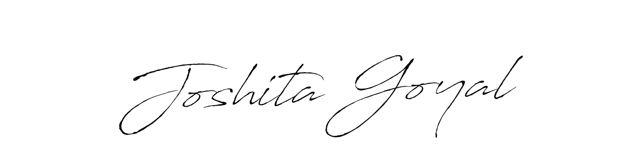 Design your own signature with our free online signature maker. With this signature software, you can create a handwritten (Antro_Vectra) signature for name Joshita Goyal. Joshita Goyal signature style 6 images and pictures png