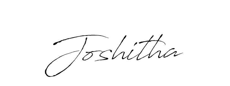 Use a signature maker to create a handwritten signature online. With this signature software, you can design (Antro_Vectra) your own signature for name Joshitha. Joshitha signature style 6 images and pictures png