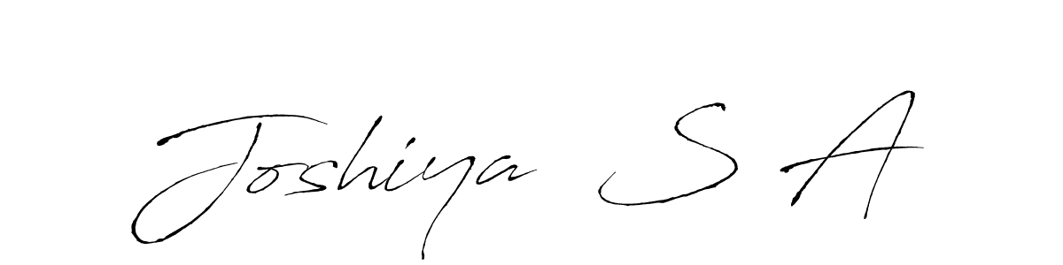 Make a beautiful signature design for name Joshiya  S A. Use this online signature maker to create a handwritten signature for free. Joshiya  S A signature style 6 images and pictures png