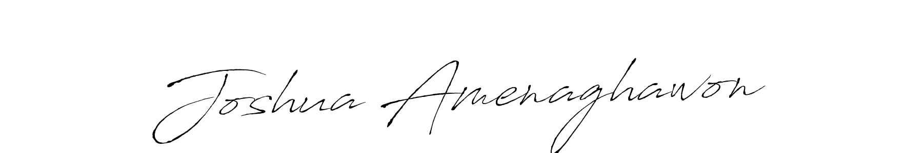 Make a beautiful signature design for name Joshua Amenaghawon. With this signature (Antro_Vectra) style, you can create a handwritten signature for free. Joshua Amenaghawon signature style 6 images and pictures png