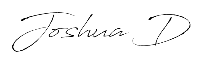 Upgrade your professional image with Joshua D signature created with Antro_Vectra font. Fast, free, and watermark-free download. Joshua D signature style 6 images and pictures png