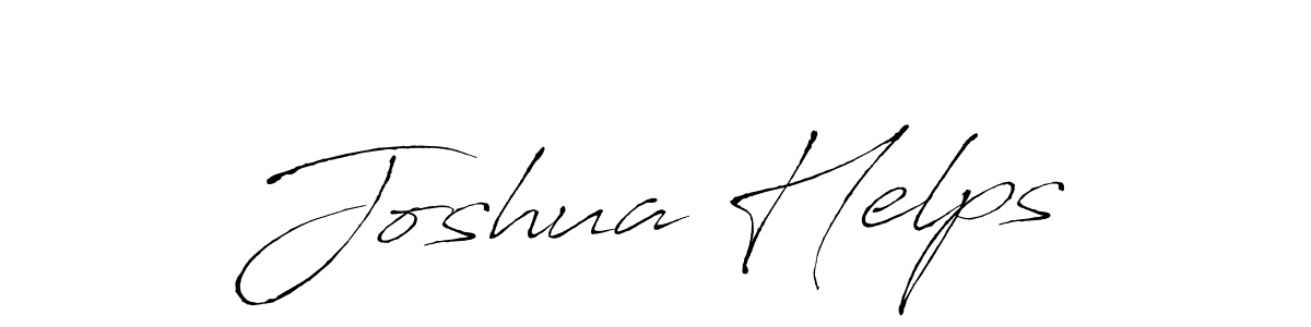 Joshua Helps stylish signature style. Best Handwritten Sign (Antro_Vectra) for my name. Handwritten Signature Collection Ideas for my name Joshua Helps. Joshua Helps signature style 6 images and pictures png