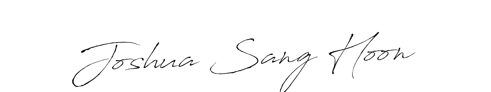 You should practise on your own different ways (Antro_Vectra) to write your name (Joshua Sang Hoon) in signature. don't let someone else do it for you. Joshua Sang Hoon signature style 6 images and pictures png