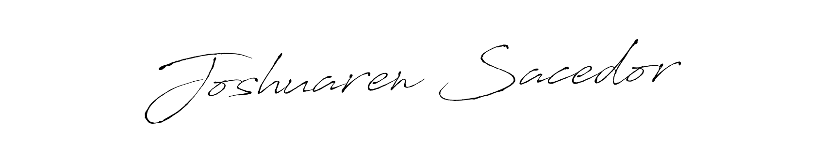 Make a beautiful signature design for name Joshuaren Sacedor. With this signature (Antro_Vectra) style, you can create a handwritten signature for free. Joshuaren Sacedor signature style 6 images and pictures png