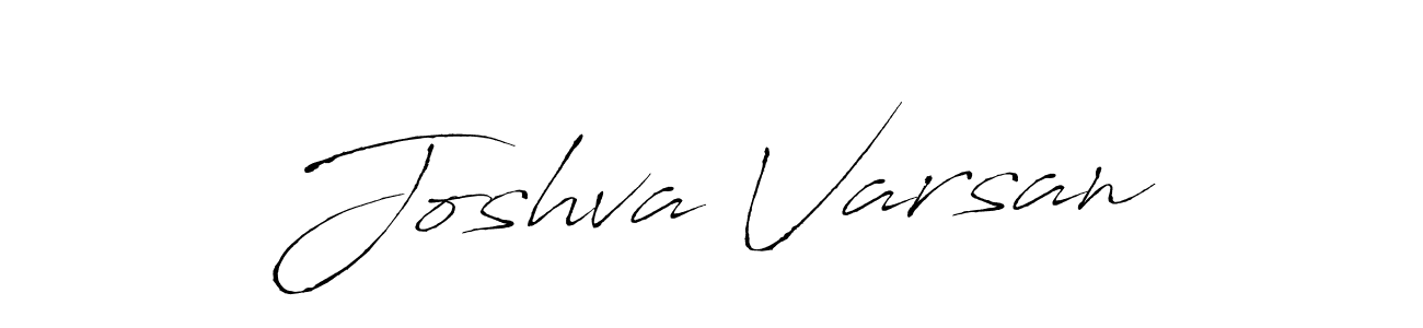 Create a beautiful signature design for name Joshva Varsan. With this signature (Antro_Vectra) fonts, you can make a handwritten signature for free. Joshva Varsan signature style 6 images and pictures png