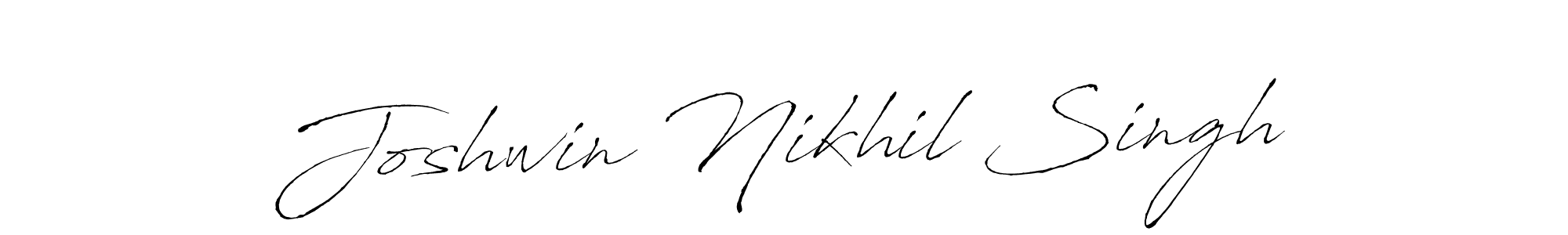 Use a signature maker to create a handwritten signature online. With this signature software, you can design (Antro_Vectra) your own signature for name Joshwin Nikhil Singh. Joshwin Nikhil Singh signature style 6 images and pictures png