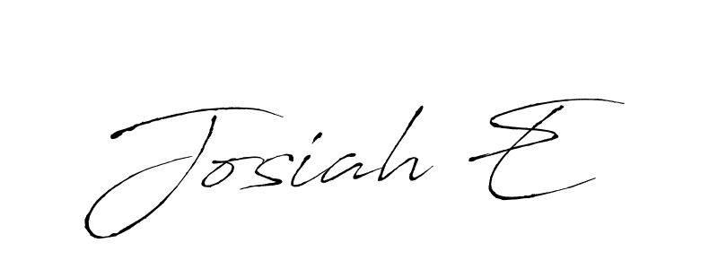 You should practise on your own different ways (Antro_Vectra) to write your name (Josiah E) in signature. don't let someone else do it for you. Josiah E signature style 6 images and pictures png