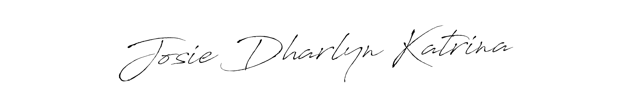 Design your own signature with our free online signature maker. With this signature software, you can create a handwritten (Antro_Vectra) signature for name Josie Dharlyn Katrina. Josie Dharlyn Katrina signature style 6 images and pictures png