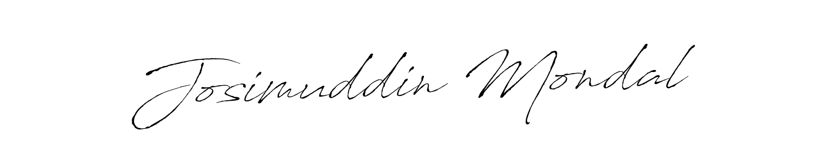 Make a beautiful signature design for name Josimuddin Mondal. With this signature (Antro_Vectra) style, you can create a handwritten signature for free. Josimuddin Mondal signature style 6 images and pictures png