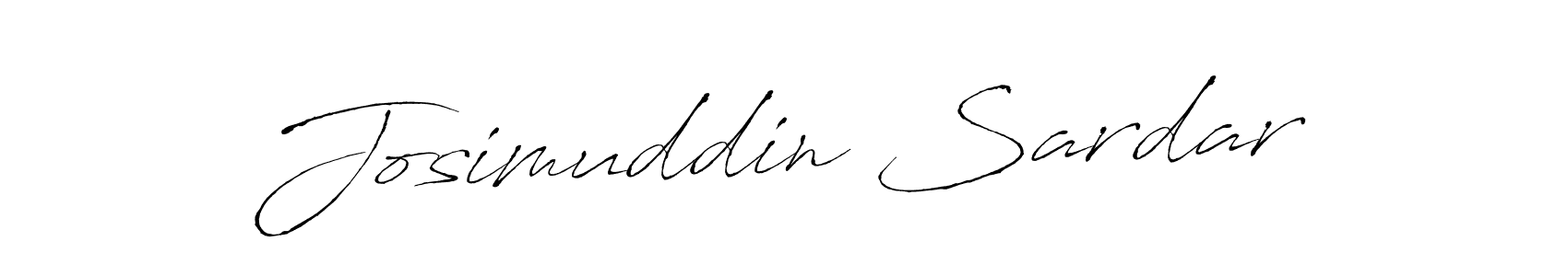 Create a beautiful signature design for name Josimuddin Sardar. With this signature (Antro_Vectra) fonts, you can make a handwritten signature for free. Josimuddin Sardar signature style 6 images and pictures png