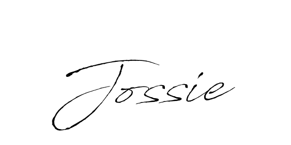 Use a signature maker to create a handwritten signature online. With this signature software, you can design (Antro_Vectra) your own signature for name Jossie. Jossie signature style 6 images and pictures png