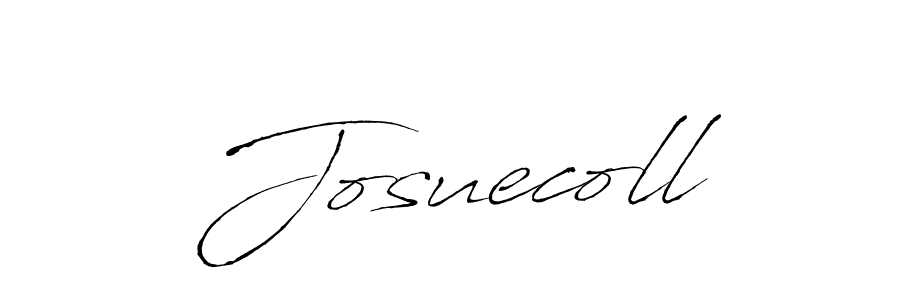 Make a beautiful signature design for name Josuecoll. With this signature (Antro_Vectra) style, you can create a handwritten signature for free. Josuecoll signature style 6 images and pictures png