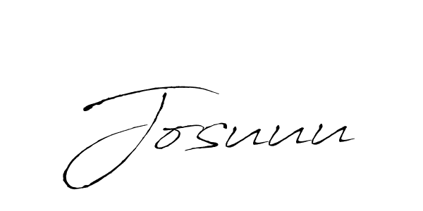 Make a beautiful signature design for name Josuuu. With this signature (Antro_Vectra) style, you can create a handwritten signature for free. Josuuu signature style 6 images and pictures png