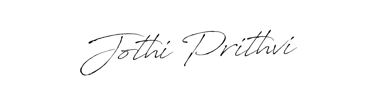 How to make Jothi Prithvi signature? Antro_Vectra is a professional autograph style. Create handwritten signature for Jothi Prithvi name. Jothi Prithvi signature style 6 images and pictures png