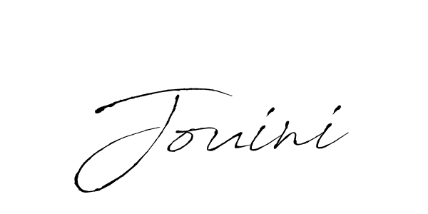 You should practise on your own different ways (Antro_Vectra) to write your name (Jouini) in signature. don't let someone else do it for you. Jouini signature style 6 images and pictures png