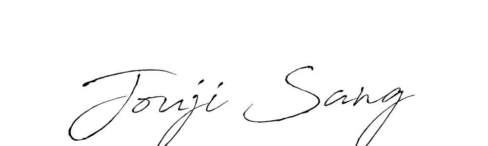 Antro_Vectra is a professional signature style that is perfect for those who want to add a touch of class to their signature. It is also a great choice for those who want to make their signature more unique. Get Jouji Sang name to fancy signature for free. Jouji Sang signature style 6 images and pictures png