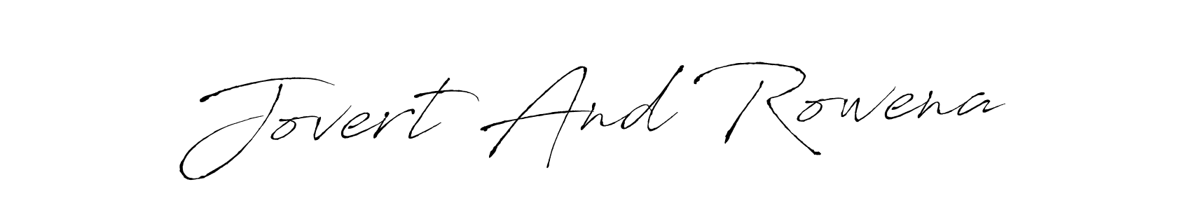 Similarly Antro_Vectra is the best handwritten signature design. Signature creator online .You can use it as an online autograph creator for name Jovert And Rowena. Jovert And Rowena signature style 6 images and pictures png