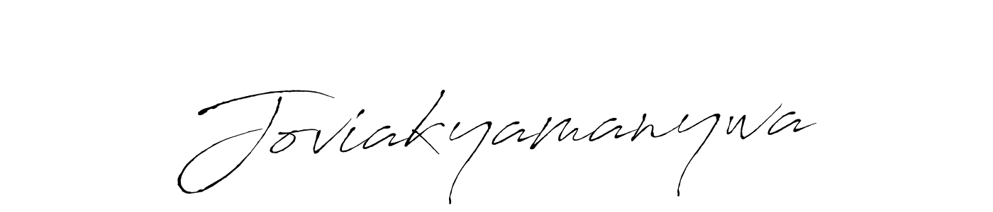 Design your own signature with our free online signature maker. With this signature software, you can create a handwritten (Antro_Vectra) signature for name Joviakyamanywa. Joviakyamanywa signature style 6 images and pictures png