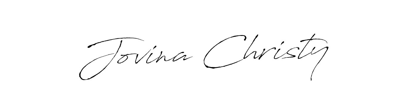 Design your own signature with our free online signature maker. With this signature software, you can create a handwritten (Antro_Vectra) signature for name Jovina Christy. Jovina Christy signature style 6 images and pictures png