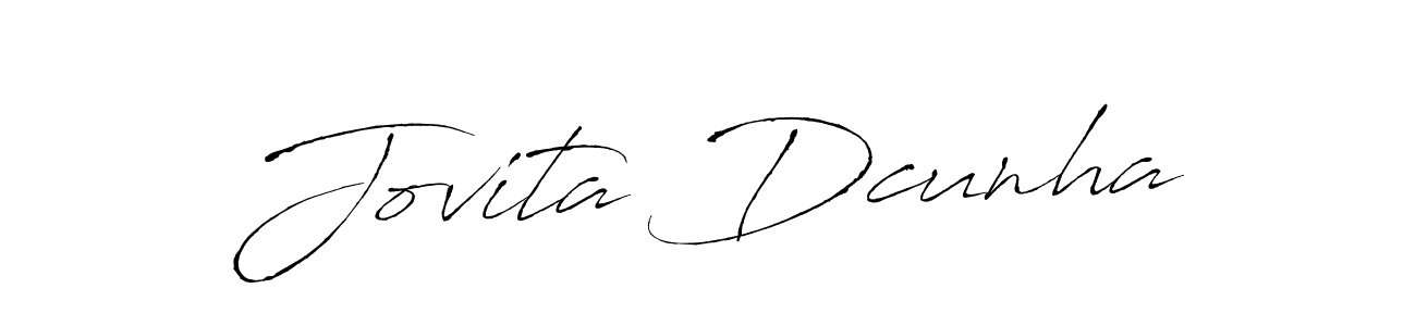 Create a beautiful signature design for name Jovita Dcunha. With this signature (Antro_Vectra) fonts, you can make a handwritten signature for free. Jovita Dcunha signature style 6 images and pictures png