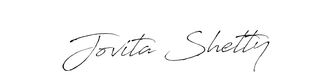 Make a beautiful signature design for name Jovita Shetty. With this signature (Antro_Vectra) style, you can create a handwritten signature for free. Jovita Shetty signature style 6 images and pictures png