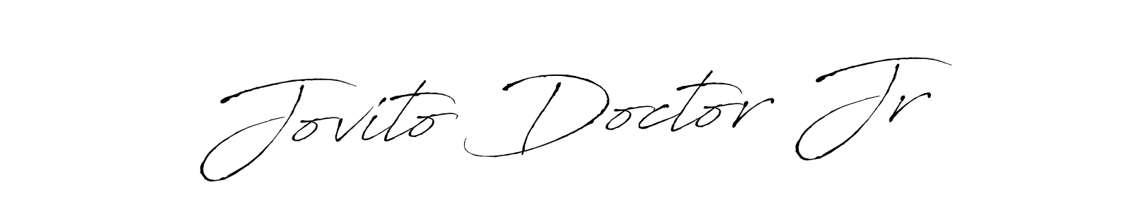 Jovito Doctor Jr stylish signature style. Best Handwritten Sign (Antro_Vectra) for my name. Handwritten Signature Collection Ideas for my name Jovito Doctor Jr. Jovito Doctor Jr signature style 6 images and pictures png