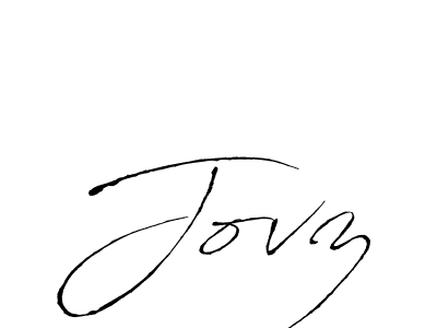 How to make Jovz name signature. Use Antro_Vectra style for creating short signs online. This is the latest handwritten sign. Jovz signature style 6 images and pictures png