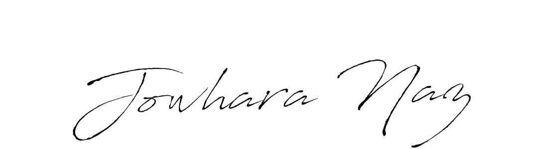 Design your own signature with our free online signature maker. With this signature software, you can create a handwritten (Antro_Vectra) signature for name Jowhara Naz. Jowhara Naz signature style 6 images and pictures png