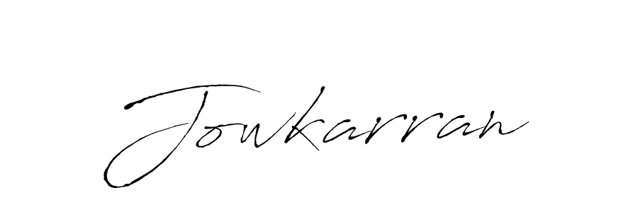 How to make Jowkarran signature? Antro_Vectra is a professional autograph style. Create handwritten signature for Jowkarran name. Jowkarran signature style 6 images and pictures png