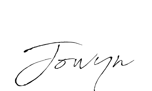 Jowyn stylish signature style. Best Handwritten Sign (Antro_Vectra) for my name. Handwritten Signature Collection Ideas for my name Jowyn. Jowyn signature style 6 images and pictures png