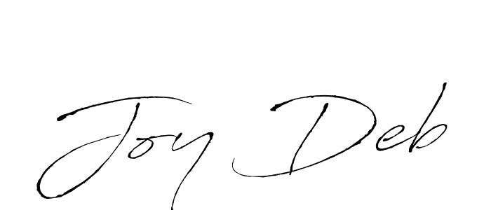 Joy Deb stylish signature style. Best Handwritten Sign (Antro_Vectra) for my name. Handwritten Signature Collection Ideas for my name Joy Deb. Joy Deb signature style 6 images and pictures png