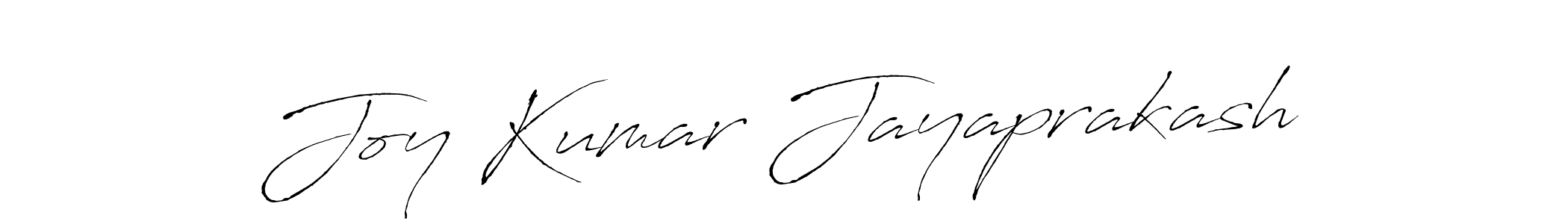 How to make Joy Kumar Jayaprakash name signature. Use Antro_Vectra style for creating short signs online. This is the latest handwritten sign. Joy Kumar Jayaprakash signature style 6 images and pictures png