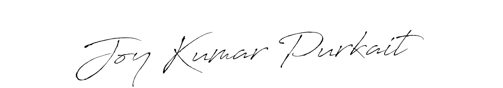 Create a beautiful signature design for name Joy Kumar Purkait. With this signature (Antro_Vectra) fonts, you can make a handwritten signature for free. Joy Kumar Purkait signature style 6 images and pictures png