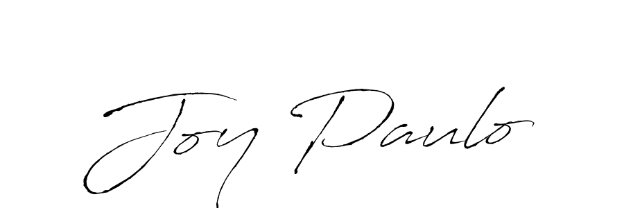 Joy Paulo stylish signature style. Best Handwritten Sign (Antro_Vectra) for my name. Handwritten Signature Collection Ideas for my name Joy Paulo. Joy Paulo signature style 6 images and pictures png