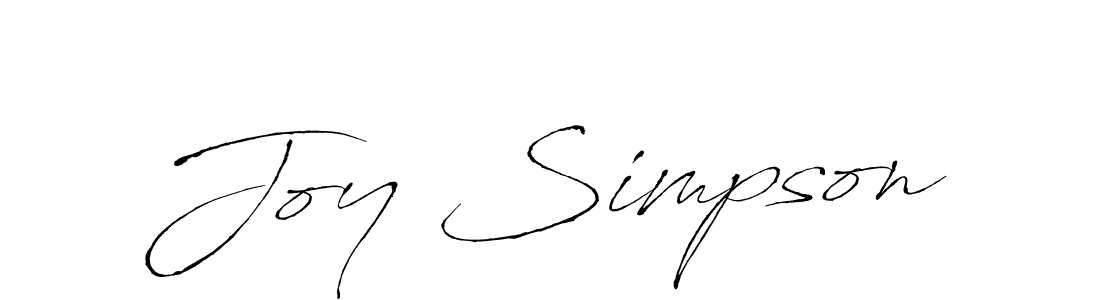 Create a beautiful signature design for name Joy Simpson. With this signature (Antro_Vectra) fonts, you can make a handwritten signature for free. Joy Simpson signature style 6 images and pictures png