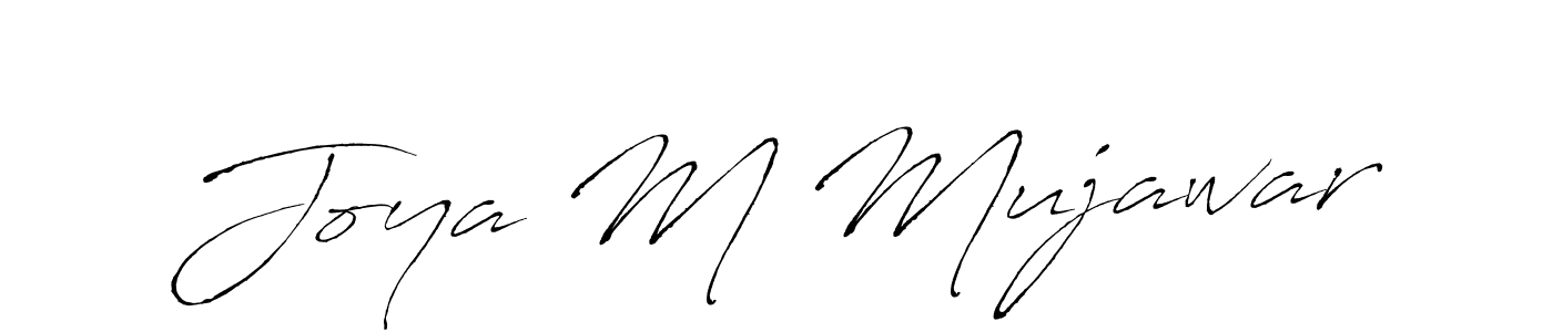 Design your own signature with our free online signature maker. With this signature software, you can create a handwritten (Antro_Vectra) signature for name Joya M Mujawar. Joya M Mujawar signature style 6 images and pictures png
