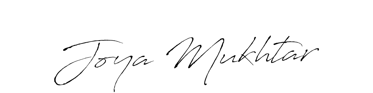 Make a beautiful signature design for name Joya Mukhtar. With this signature (Antro_Vectra) style, you can create a handwritten signature for free. Joya Mukhtar signature style 6 images and pictures png