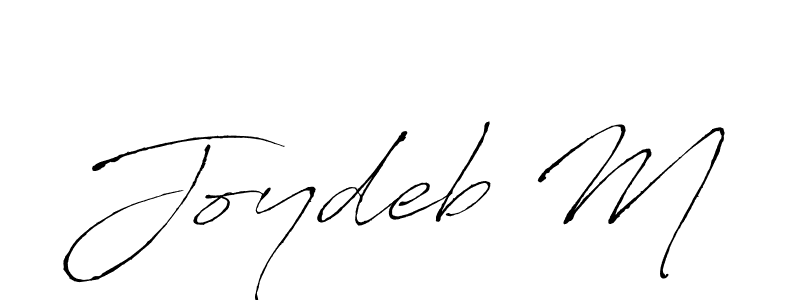 Use a signature maker to create a handwritten signature online. With this signature software, you can design (Antro_Vectra) your own signature for name Joydeb M. Joydeb M signature style 6 images and pictures png