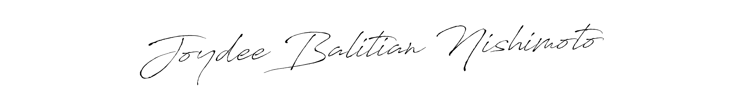 It looks lik you need a new signature style for name Joydee Balitian Nishimoto. Design unique handwritten (Antro_Vectra) signature with our free signature maker in just a few clicks. Joydee Balitian Nishimoto signature style 6 images and pictures png