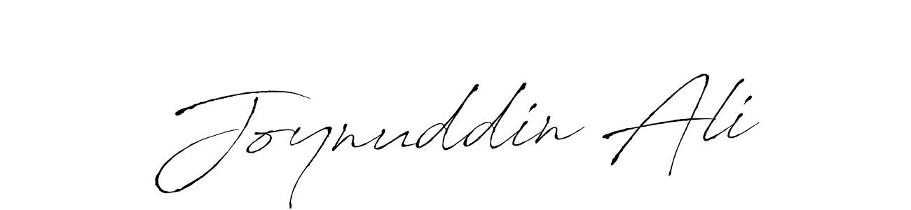 Create a beautiful signature design for name Joynuddin Ali. With this signature (Antro_Vectra) fonts, you can make a handwritten signature for free. Joynuddin Ali signature style 6 images and pictures png