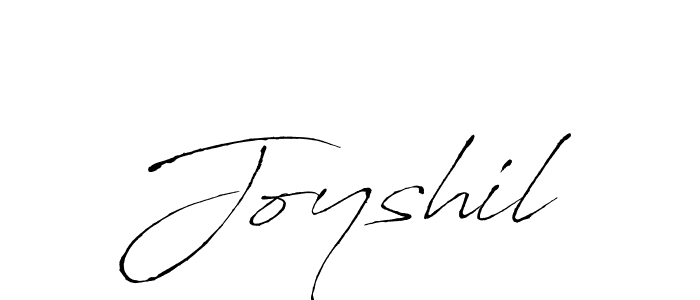 Make a beautiful signature design for name Joyshil. With this signature (Antro_Vectra) style, you can create a handwritten signature for free. Joyshil signature style 6 images and pictures png